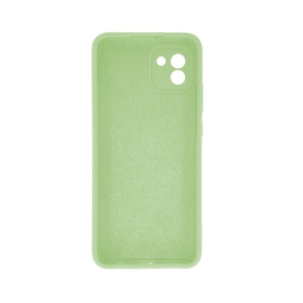 Husa de silicon cu microfibra Stylish Neat compatibila cu Samsung Galaxy A03, acoperire completa, protectie camere, slim, Verde deschis2