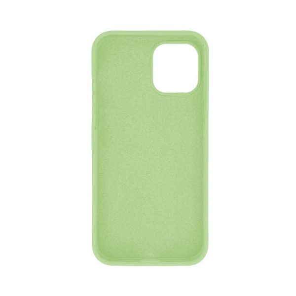 Husa de silicon cu microfibra Stylish Neat compatibila cu iPhone 14 Pro, acoperire completa, protectie camere, slim, Verde deschis2