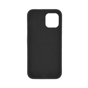 Husa de silicon cu microfibra Stylish Neat compatibila cu iPhone 13, acoperire completa, protectie camere, slim, Negru2