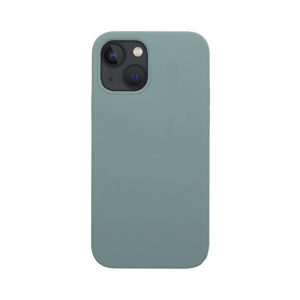 Husa de silicon cu microfibra Stylish Neat compatibila cu iPhone 13, acoperire completa, protectie camere, slim, Turcoaz