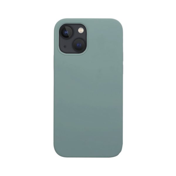 Husa de silicon cu microfibra Stylish Neat compatibila cu iPhone 13, acoperire completa, protectie camere, slim, Turcoaz