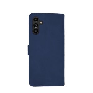 Husa carte compatibila cu Samsung Galaxy A13 5G, Stylish Book, acoperire completa, clema cu inchidere magnetica, 3 compartimente interioare de tip buzunar, Albastru3