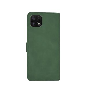 Husa carte compatibila cu Samsung Galaxy A22 5G, Stylish Book, acoperire completa, clema cu inchidere magnetica, 3 compartimente interioare de tip buzunar, Verde inchis3