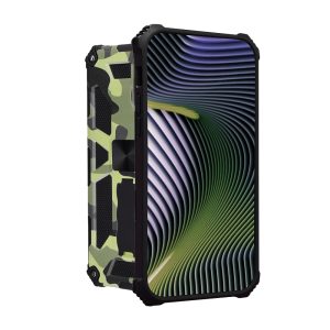 Husa Blaze Armor compatibila cu iPhone 14 Plus, Prevazuta cu suport auto magnetic si stand, Antisoc, Design dublu stratificat, Protectie la standarde militare, Comando Bumpy Shield, Army