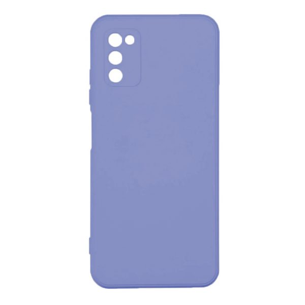 Husa silicon microfibra compatibila cu Samsung Galaxy A03s, Prime Deluxe, acoperire completa, margini ridicate, protectie camera, Violet