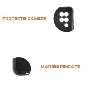 Husa silicon microfibra compatibila cu Huawei P40 Lite, Prime Deluxe, acoperire completa, margini ridicate, protectie camera, Negru2