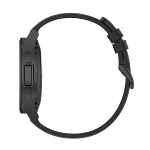 Curea de silicon compatibila cu Samsung Galaxy Watch 4 Clasic 42 mm, Fonix Soft Touch, Design unicolor, Mata, Fina, Comfortabila, Durabila, Atasare slide-in / slide-out, 20 mm latime, Negru - 5