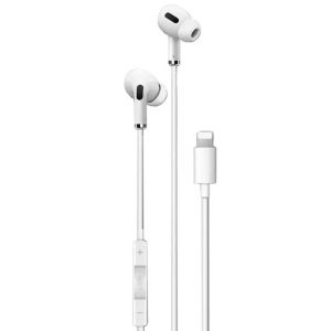 Casti audio cu fir, compatibile cu iPhone, FONIX True LiveTune, Stereo, in-ear, cu microfon, Lightning, Alb - 2