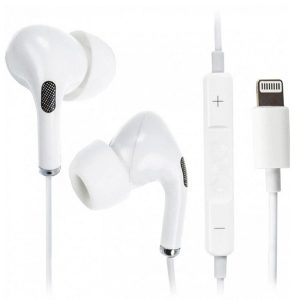 Casti audio cu fir, compatibile cu iPhone, FONIX True LiveTune, Stereo, in-ear, cu microfon, Lightning, Alb