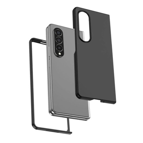 Husa compatibila cu Samsung Galaxy Z Fold 3, CoatDefense, slim, Negru2