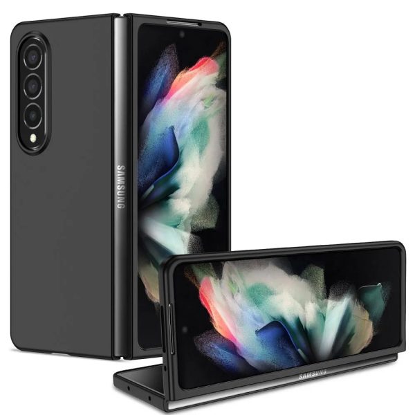 Husa compatibila cu Samsung Galaxy Z Fold 3, CoatDefense, slim, Negru3