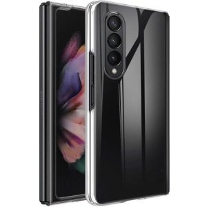 Husa compatibila cu Samsung Galaxy Z Fold 4, Double ClearFit, 2 piese, protectie la socuri, slim, transparenta2