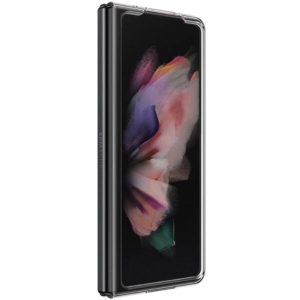 Husa compatibila cu Samsung Galaxy Z Fold 4, Double ClearFit, 2 piese, protectie la socuri, slim, transparenta3