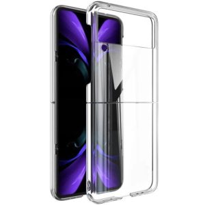 Husa compatibila cu Samsung Galaxy Z Flip 4, Double ClearFit, 2 piese, protectie la socuri, slim, transparenta