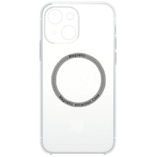 Husa compatibila cu iPhone 13, Plastic, Anti-degradare, Fonix MagDefend, Magnetica, Acoperire completa, Protectie camere, Transparenta