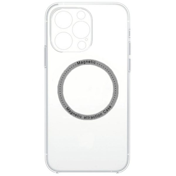 Husa compatibila cu iPhone 13 Pro, Plastic, Anti-degradare, Fonix MagDefend, Magnetica, Acoperire completa, Protectie camere, Transparenta