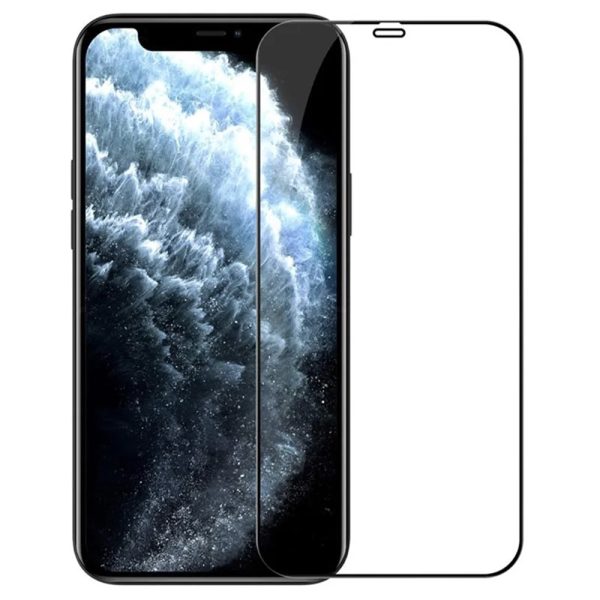 Folie sticla cu aplicator compatibila cu Apple iPhone 11 Pro, FONIX SmartGloss, Securizare PVB, Full cover, Full glue, Anti-soc, Margini negre, 5D, Instalare usoara