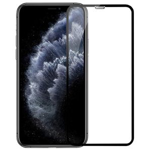 Folie sticla cu aplicator compatibila cu Apple iPhone 11 Pro Max, FONIX SmartGloss, Securizare PVB, Full cover, Full glue, Anti-soc, Margini negre, 5D, Instalare usoara