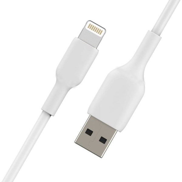 Incarcator retea, compatibil cu iPhone, cablu inclus, Tenor PowerPack, 2xUSB-A, cablu USB-A la Lightning, 2A, 1m, Alb - 5