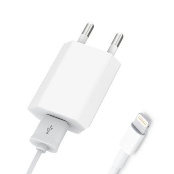 Incarcator retea, compatibil cu iPhone, cablu Lightning inclus, FONIX EnergyPack, Adaptor USB-A, 2A, 10W, 1m, Alb