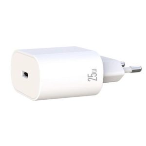 Incarcator retea, Fast Charge, USB-C, ElectroCharge Rush, Adaptor 25W, 3A, Alb