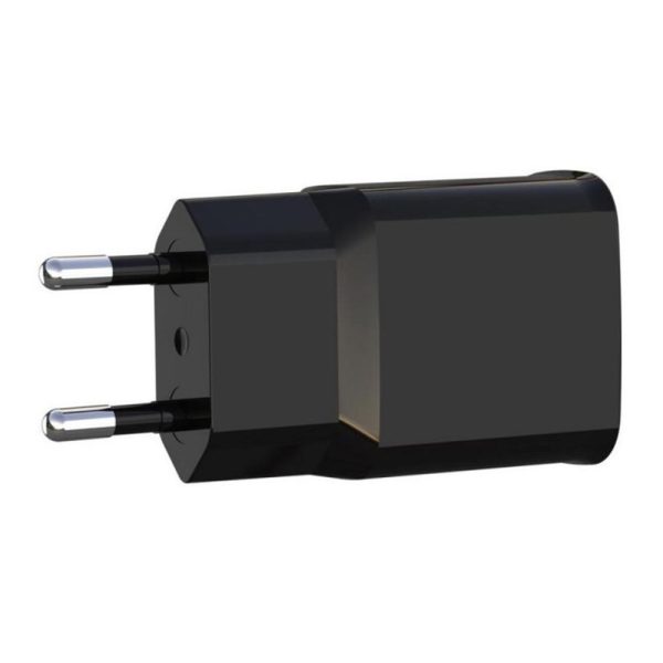 Incarcator retea compatibil cu iPhone, ElectroCharge Trip, cablu Lightning inclus, 2xUSB-A, Adaptor 12W, 2A, Negru - 3