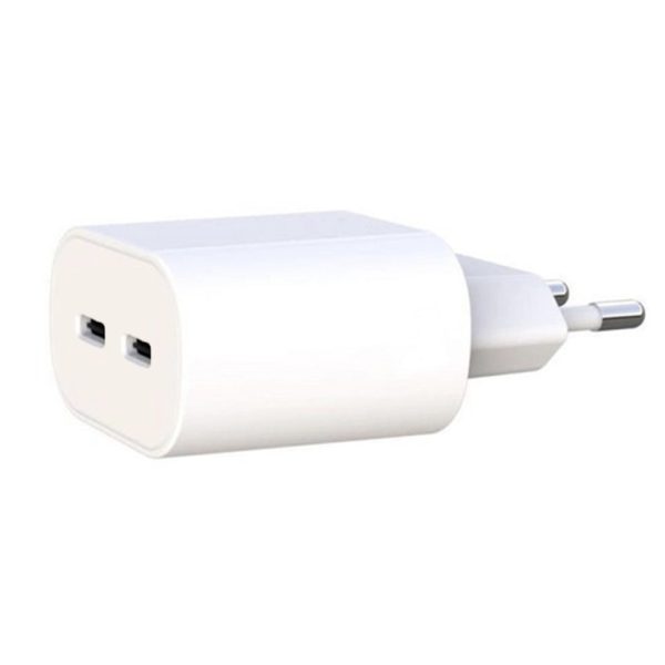 Incarcator rapid, Fast Charge, ElectroCharge Snap, 2xUSB-C, PD, 35W, 3A, Alb - 2