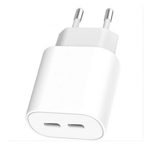 Incarcator rapid, Fast Charge, ElectroCharge Snap, 2xUSB-C, PD, 35W, 3A, Alb