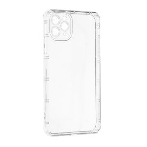 Husa Reinforced Quad-Edge compatibila cu iPhone 13 Pro Max, Colturi antisoc Patrate, Protectie camere, Silicon, Transparenta