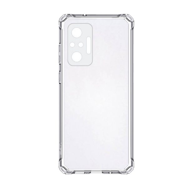 Husa Reinforced Quad-Edge compatibila cu Xiaomi Redmi Note 10 Pro/Note 10 Pro Max, Colturi antisoc Patrate, Protectie camere, Silicon, Transparenta