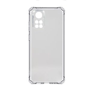 Husa Reinforced Quad-Edge compatibila cu Xiaomi Redmi Note 11 Pro 5G, Colturi antisoc Patrate, Protectie camere, Silicon, Transparenta