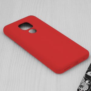 Husa protectie, interior de catifea, compatibila cu Motorola Moto G9 Play / E7 Plus, FONIX BloomShield, silicon, margini ridicate, slim, Rosu4