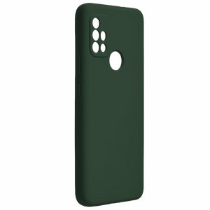 Husa protectie, interior de catifea, compatibila cu Motorola Moto G10 / G10 Power, FONIX BloomShield, silicon, margini ridicate, slim, Verde inchis2