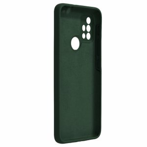 Husa protectie, interior de catifea, compatibila cu Motorola Moto G10 / G10 Power, FONIX BloomShield, silicon, margini ridicate, slim, Verde inchis3