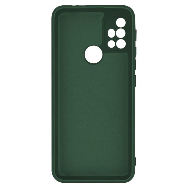 Husa protectie, interior de catifea, compatibila cu Motorola Moto G10 / G10 Power, FONIX BloomShield, silicon, margini ridicate, slim, Verde inchis