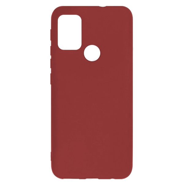 Husa protectie, interior de catifea, compatibila cu Motorola Moto G30, FONIX BloomShield, silicon, margini ridicate, slim, Visiniu3