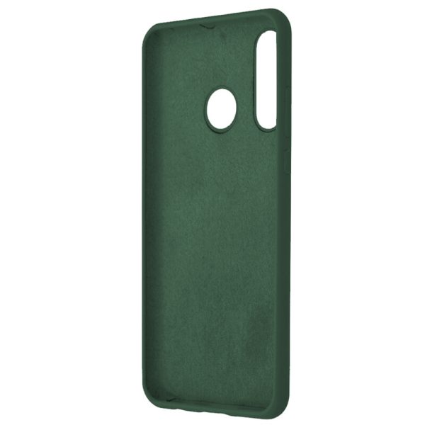 Husa protectie, interior de catifea, compatibila cu Motorola Moto E7 Power / E7i Power, FONIX BloomShield, silicon, margini ridicate, slim, Verde inchis3