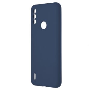 Husa protectie, interior de catifea, compatibila cu Motorola Moto E7 Power / E7i Power, FONIX BloomShield, silicon, margini ridicate, slim, Albastru inchis2