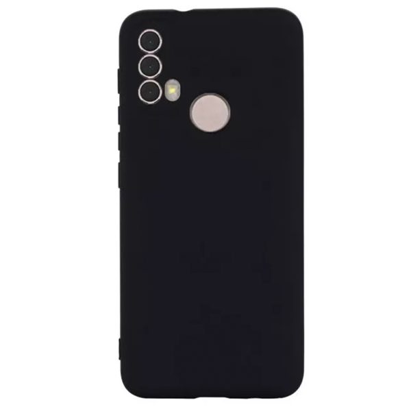 Husa protectie, interior de catifea, compatibila cu Motorola Moto E20 / E20S, FONIX BloomShield, silicon, margini ridicate, slim, Negru2