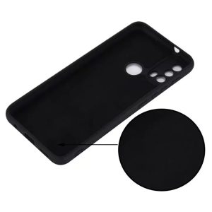 Husa protectie, interior de catifea, compatibila cu Motorola Moto E20 / E20S, FONIX BloomShield, silicon, margini ridicate, slim, Negru3