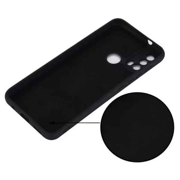 Husa protectie, interior de catifea, compatibila cu Motorola Moto E40, FONIX BloomShield, silicon, margini ridicate, slim, Negru3