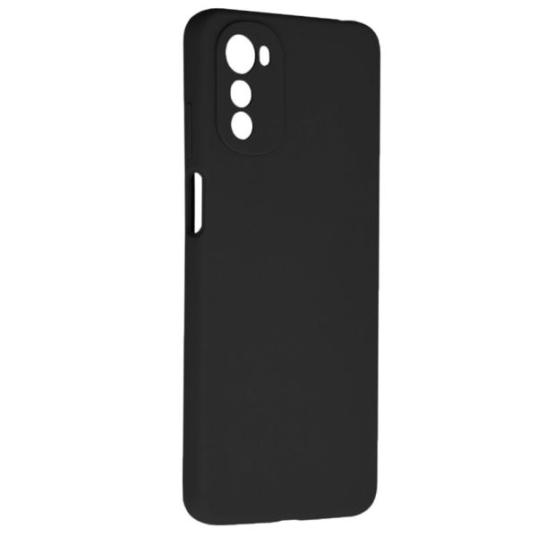 Husa protectie, interior de catifea, compatibila cu Motorola Moto E32 / E32S, FONIX BloomShield, silicon, margini ridicate, slim, Negru2