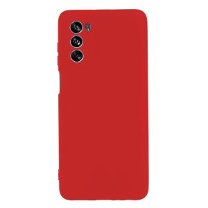 Husa protectie, interior de catifea, compatibila cu Motorola Moto G62 5G, FONIX BloomShield, silicon, margini ridicate, slim, Rosu2