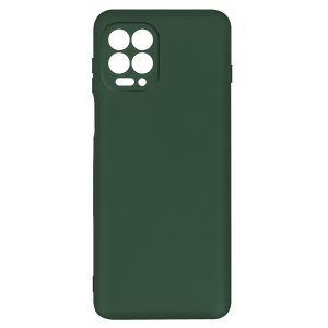 Husa protectie, interior de catifea, compatibila cu Motorola Moto G100 / Edge S, FONIX BloomShield, silicon, margini ridicate, slim, Verde inchis2