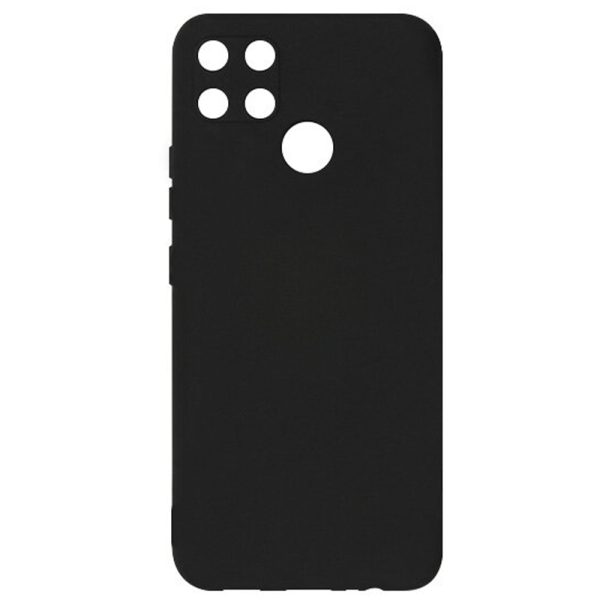 Husa protectie, interior de catifea, compatibila cu Realme C21, FONIX BloomShield, silicon, margini ridicate, slim, Negru3