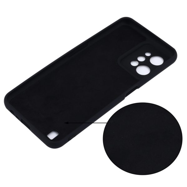 Husa protectie, interior de catifea, compatibila cu Realme 9i, FONIX BloomShield, silicon, margini ridicate, slim, Negru3