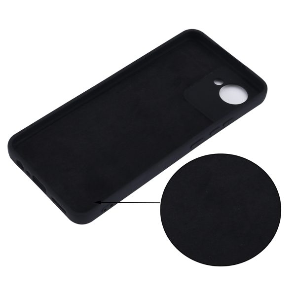 Husa protectie, interior de catifea, compatibila cu Realme C30, FONIX BloomShield, silicon, margini ridicate, slim, Negru2