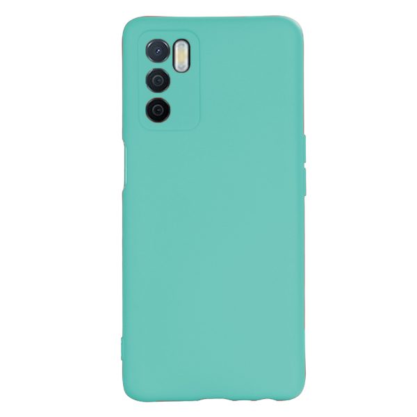 Husa protectie, interior de catifea, compatibila cu Oppo A16 / A16s, FONIX BloomShield, silicon, margini ridicate, slim, Turcoaz2