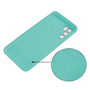 Husa protectie, interior de catifea, compatibila cu Oppo A16 / A16s, FONIX BloomShield, silicon, margini ridicate, slim, Turcoaz3