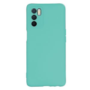 Husa protectie, interior de catifea, compatibila cu Oppo A54s, FONIX BloomShield, silicon, margini ridicate, slim, Turcoaz2